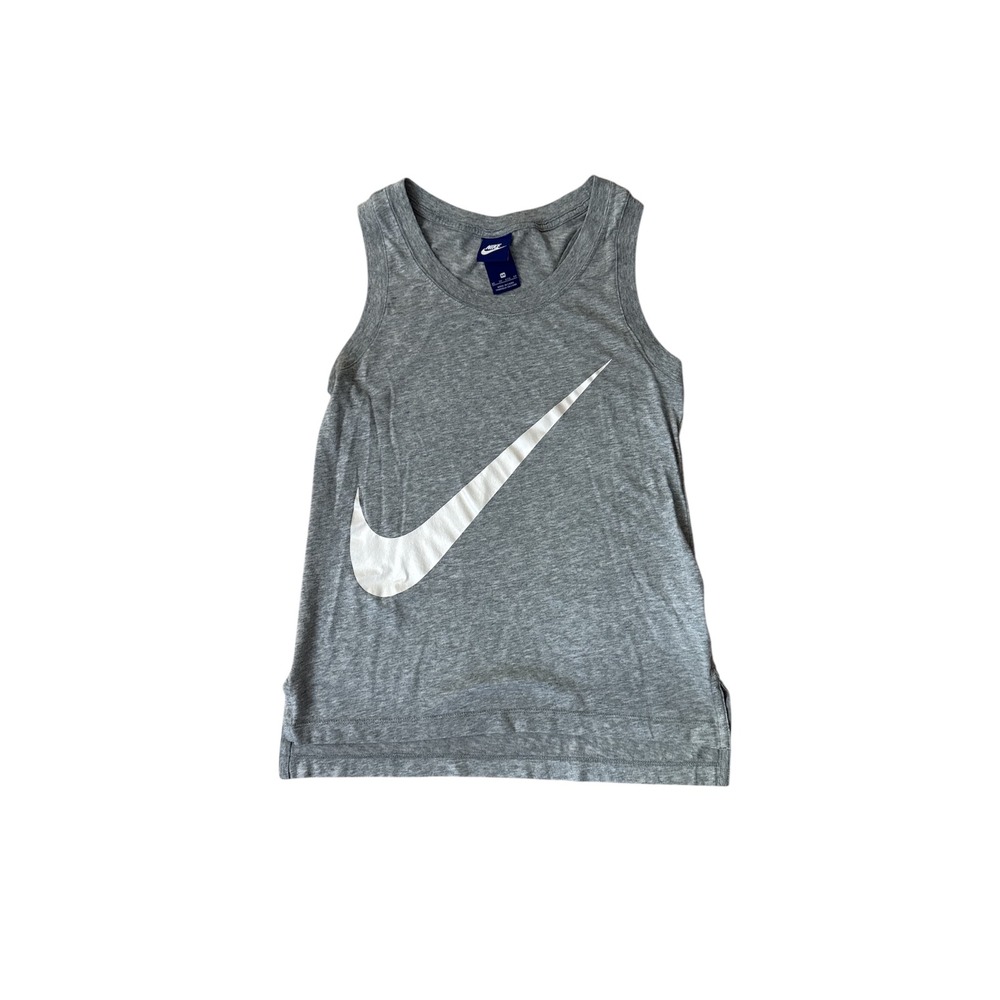 Nike Womens Sportswear Big Swoosh Tank Top Gray Heather XS‎